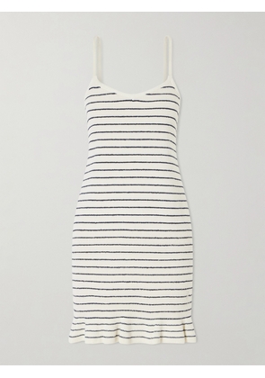 JW Anderson - Striped Cotton-blend Terry Mini Dress - Multi - xx small,x small,small,medium,large,x large
