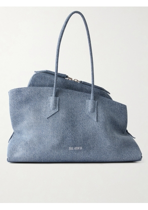 The Attico - La Passegiata Medium Asymmetric Denim Shoulder Bag - Blue - One size
