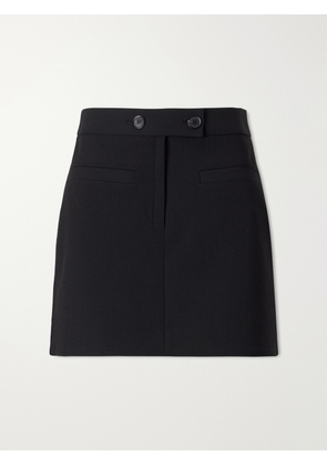 COURREGES - Logo-embroidered Twill Mini Skirt - Black - FR 34,FR 36,FR 38,FR 40,FR 42,FR 44