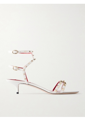 Valentino Garavani - Rockstud 40 Leather Sandals - White - IT35,IT36,IT36.5,IT37,IT37.5,IT38,IT38.5,IT39,IT39.5,IT40,IT40.5,IT41,IT42