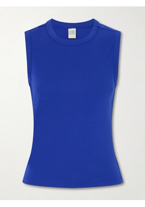 FLORE FLORE - Esmé Ribbed Organic Cotton-jersey Tank - Blue - x small,small,medium,large,x large