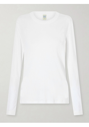 FLORE FLORE - Sophie Organic Cotton-jersey T-shirt - White - x small,small,medium,large,x large