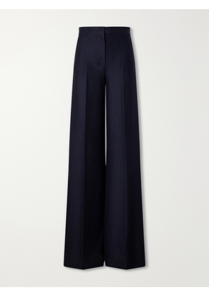 Max Mara - Mxmpinza Cotton-jersey Wide-leg Pants - Blue - UK 2,UK 4,UK 6,UK 8,UK 10,UK 12,UK 14,UK 16,UK 18