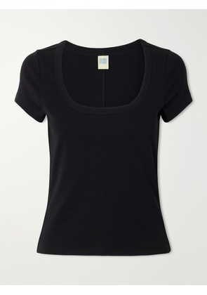 FLORE FLORE - Lulu Baby Organic Cotton-jersey T-shirt - Black - x small,small,medium,large,x large