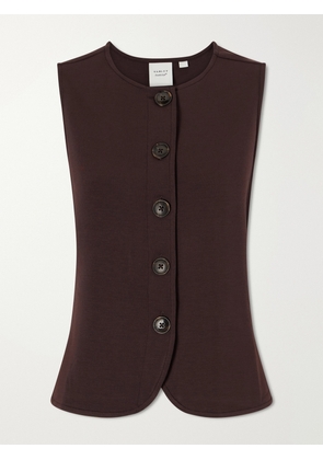 Varley - Josie Jersey Vest - Brown - xx small,x small,small,medium,large,x large