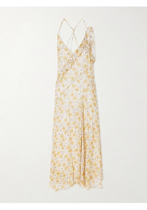 Marant Étoile - Luxie Ruffled Chiffon Dress - Yellow - FR 34,FR 36,FR 38,FR 40,FR 42