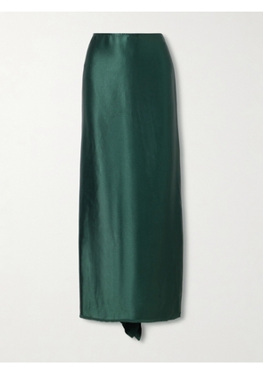 FFORME - Jovie Crepe-satin Midi Skirt - Green - IT38,IT40,IT42,IT44,IT46
