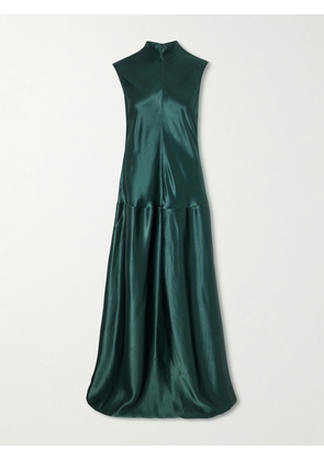 FFORME - Nyx Sleeveless Pleated Crepe Maxi Dress - Green - IT38,IT40,IT42,IT44,IT46