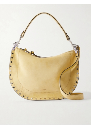 Isabel Marant - Oskan Studded Suede Shoulder Bag - Neutrals - One size