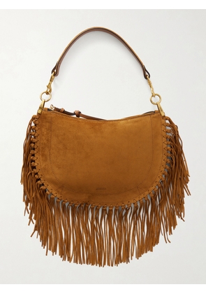 Isabel Marant - Oskan Soft Fringed Suede Shoulder Bag - Brown - One size