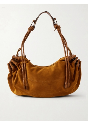 Isabel Marant - Maia Large Braided Suede Shoulder Bag - Brown - One size