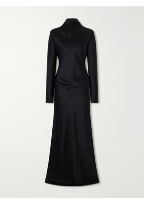 TOVE - Gio Open-back Silk-cloqué Maxi Dress - Black - FR 34,FR 36,FR 38,FR 40,FR 42
