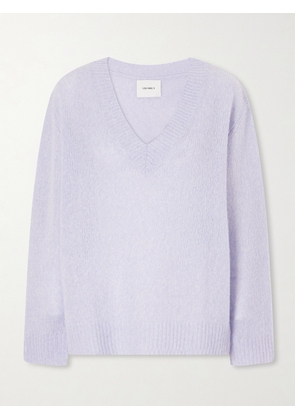 LISA YANG - Leona Cashmere And Silk-blend Sweater - Purple - 0,1,2