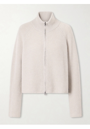 LISA YANG - Sadie Ribbed Cashmere Cardigan - Neutrals - 0,1,2