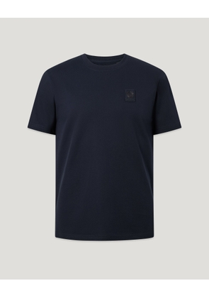Belstaff Men's Curator Pique T-shirt Cotton Dark Ink Size 2xl