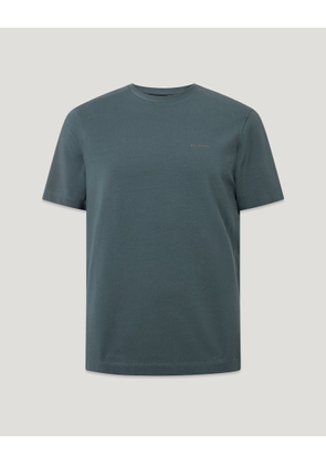 Belstaff Men's Alloy T-shirt Cotton Jersey Petrol Size 2xl