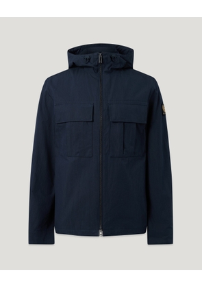 Belstaff Men's Container Overshirt Compact Technical Cotton Dark Ink Size 2xl