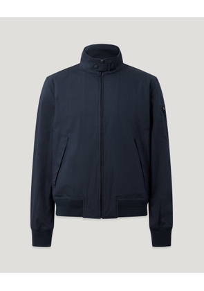 Belstaff Men's Overland Jacket Compact Technical Cotton Dark Ink Size 2xl