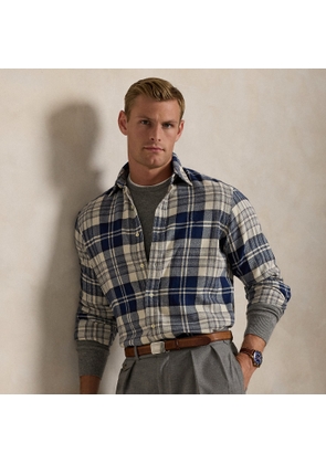 Custom Fit Plaid Brushed Flannel Shirt