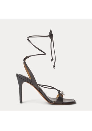 O-Ring Leather Wrap Sandal