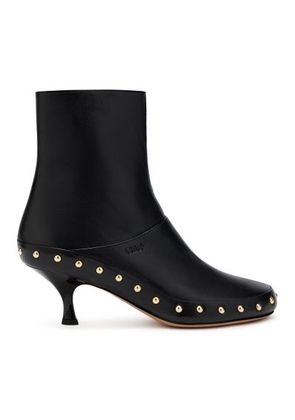 Leather ankle boots