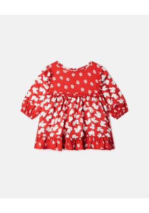 Stella McCartney - Bird Print Twill Dress, , Size: 3M