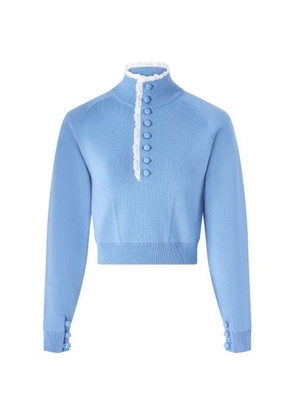 Button-neck sweater