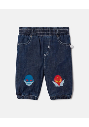 Stella McCartney - Superhero Patch Denim Pants, , Size: 12M