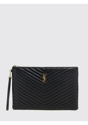 SAINT LAURENT Clutch Woman color Black
