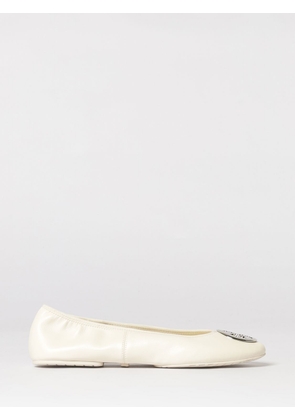 TORY BURCH Ballet Flat Woman color Yellow Cream
