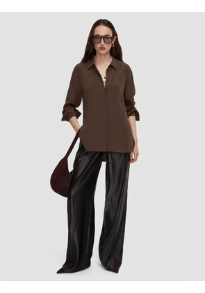 Bold Crepe de Soie Silk Blouse - 32