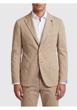 SANTANIELLO Single-Breasted Cotton Blazer