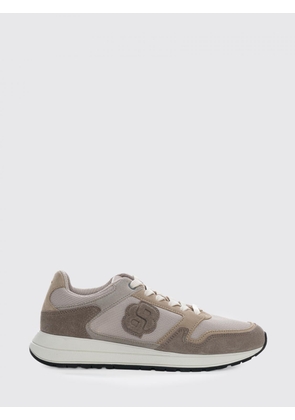 BOSS Mesh and Suede Sneakers