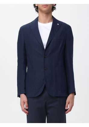 MANUEL RITZ Single-Breasted Linen Blazer