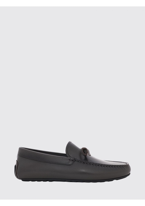 BOSS Smooth Leather Driver Loafers with Rubber Sole