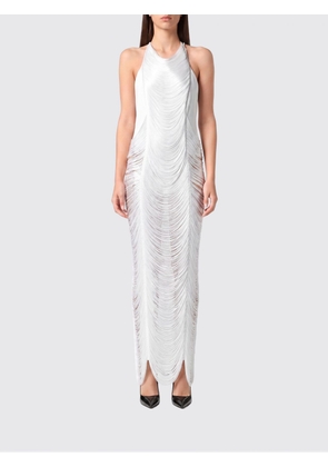 PHILIPP PLEIN Long Dress with Fringes