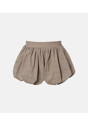 The Frankie Shop Alina checked wool-blend shorts
