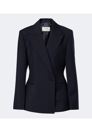 Rohe Double-breasted wool and mohair blazer