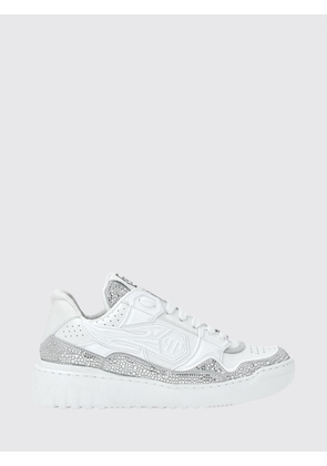 PHILIPP PLEIN Leather and Rhinestone Sneakers