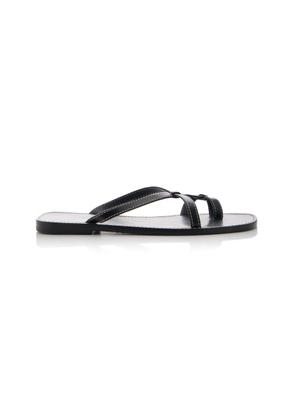 The Row Link Leather Sandals - Moda Operandi