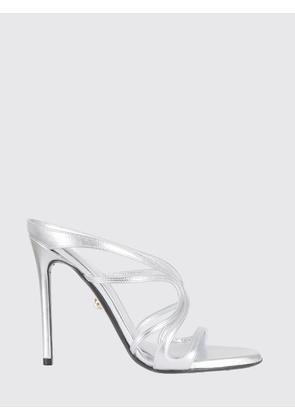 Alevì Milano Laminated Leather High-Heeled Stiletto Mules