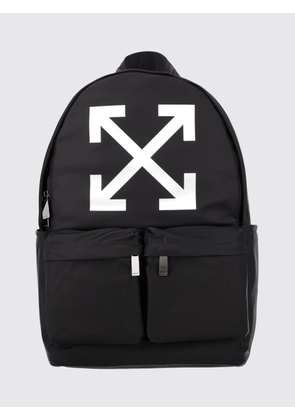Off-White Full Arrow Nylon Backpack with Printed Logo and Adjustable Shoulder Straps