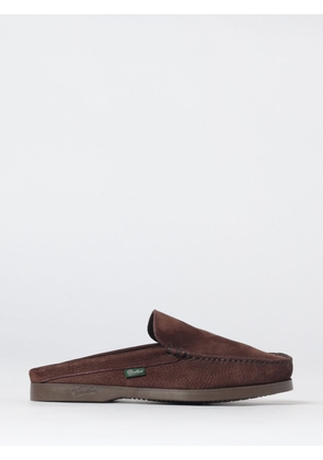 PARABOOT Suede Mules with Raised Apron Stitching
