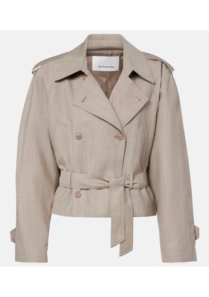 The Frankie Shop Stan belted wool jacket
