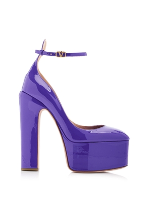 Valentino Garavani Tan-Go Leather Pumps - Moda Operandi