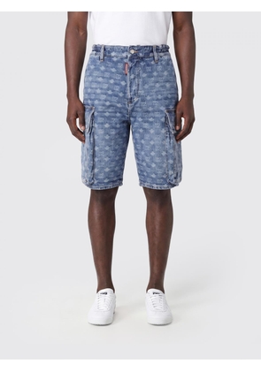 DSQUARED2 Monogram Jacquard Denim Cargo Shorts
