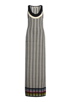 Christopher John Rogers Wave Knit Cotton Maxi Dress - Moda Operandi