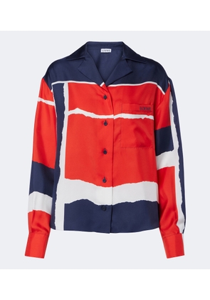 Loewe Printed silk twill shirt