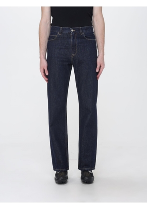 FENDI Slim Fit Skinny Jeans in Cotton Denim with FF Monogram