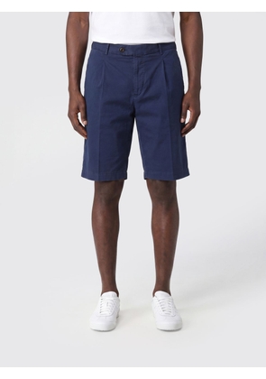 PT TORINO Knee-Length Chino Shorts in a Linen and Cotton Blend